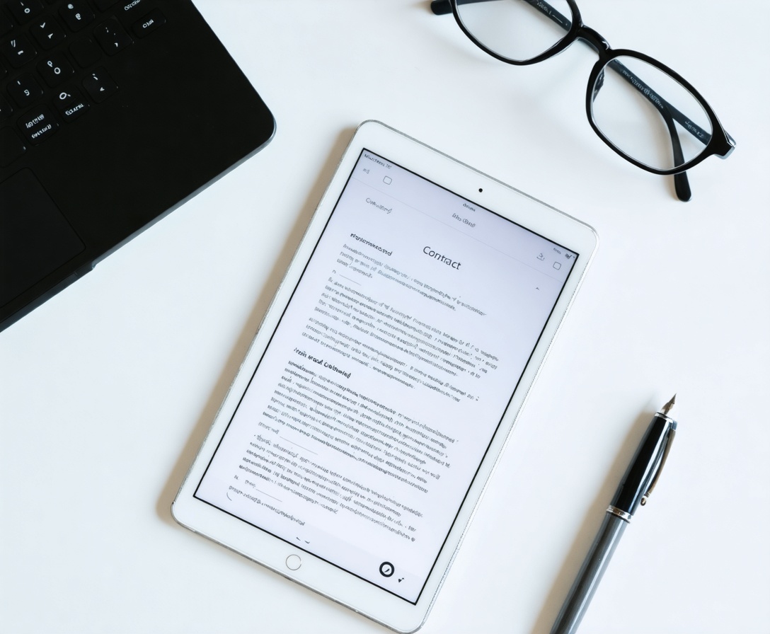 Contratto legale e penna stilografica