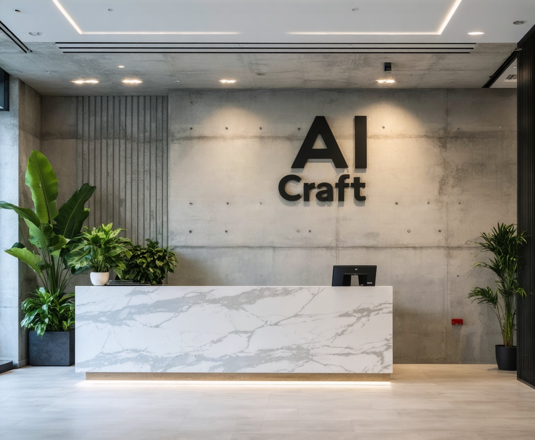 Lobby moderna della sede AI Craft a Milano